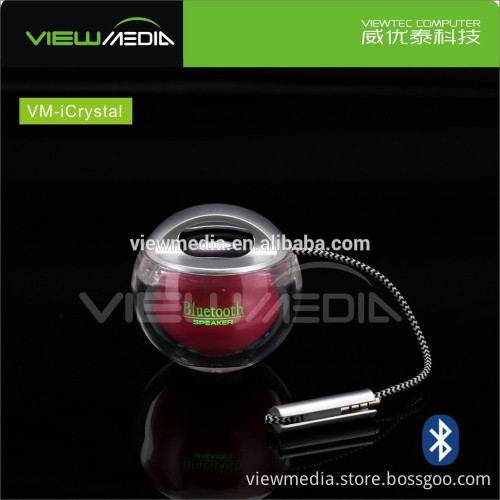 Colorful round speaker portable speaker with led light